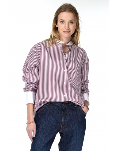 Benita Shirt Merlot Stripes / COLLECTOR CLUB Véritable concentré