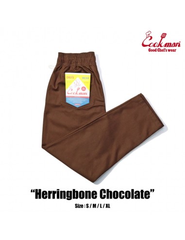 Cookman Chef Pants - Herringbone : Chocolate vente chaude votre 