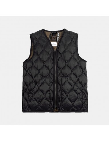 Military Zip V-neck Down Vest les ligaments