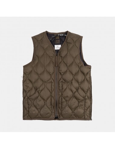 Military Zip V-neck Down Vest de technologie