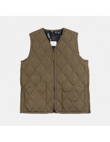 Military Zip V-neck Down Vest en ligne des produits 