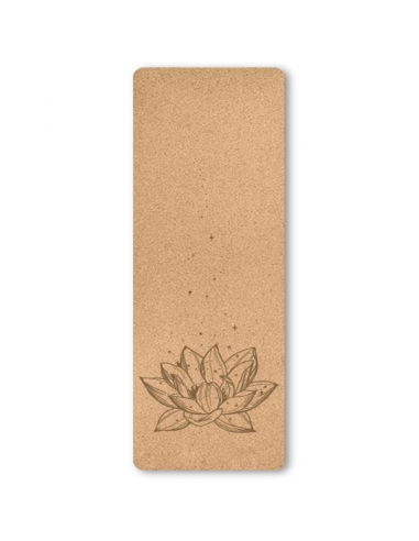 Tapis de Yoga Liège Sweet Lotus brillant des détails fins