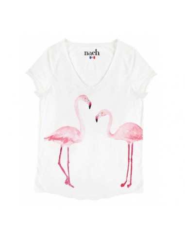 Nach - T Shirt Flamants Roses français