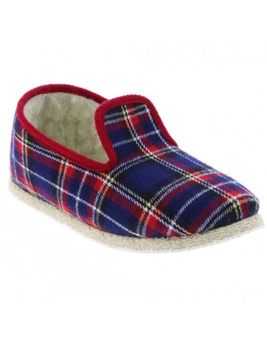 Charentaises Chausse-Mouton - Edimbourg Tartan Marine votre