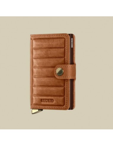 Secrid - Porte Cartes Miniwallet Premium Emboss Lines Cognac vous aussi creer 