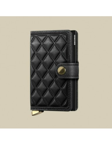 Secrid - Porte Cartes Miniwallet Premium Emboss Diamond Lines Black Vous souhaitez 