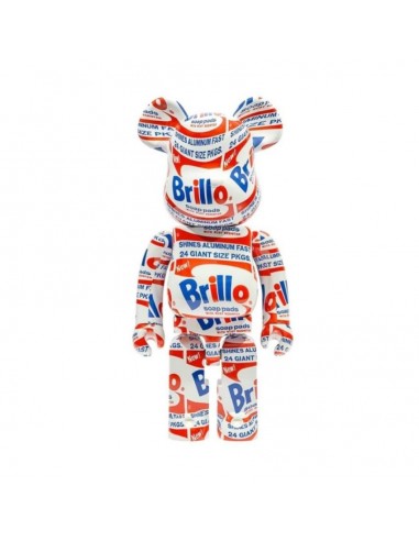 Bearbrick - Andy Warhol Brillo 1000% rembourrage situé sous