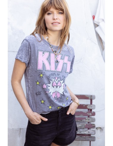 1230 Kiss Burn Out Tee / RECYCLED KARMA BRANDS de pas cher