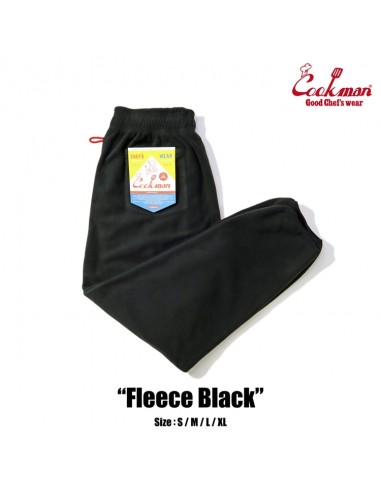 Cookman Chef Pants - Fleece : Black commande en ligne