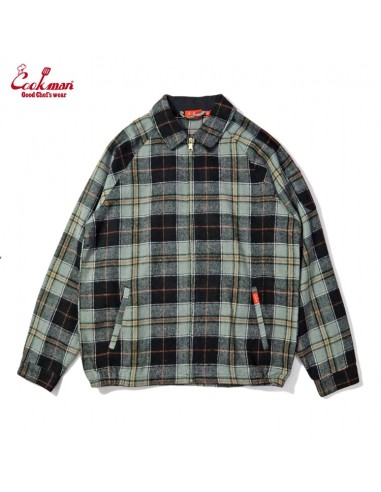 Cookman Delivery Jacket - Woolmix Tartan : Canadian Black livraison gratuite