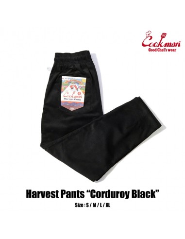 Cookman Harvest Pants - Corduroy : Black livraison gratuite