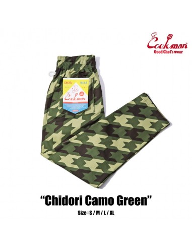 Cookman Chef Pants - Chidori Camo : Green Les magasins à Paris et en Île-de-France