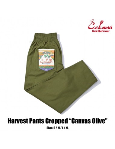 Cookman Harvest Pants Cropped Canvas - Olive rembourrage situé sous