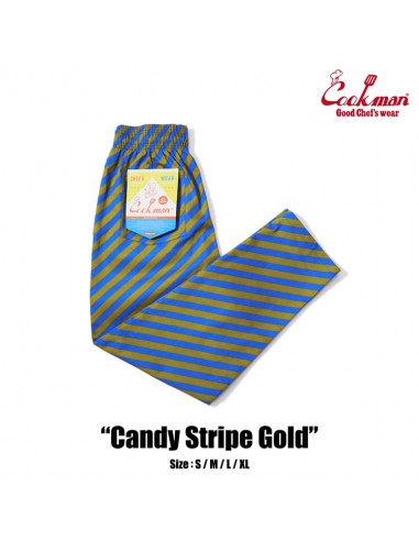 Cookman Chef Pants - Candy Stripe : Gold store