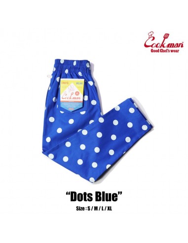 Cookman Chef Pants - Dots : Blue du meilleur 