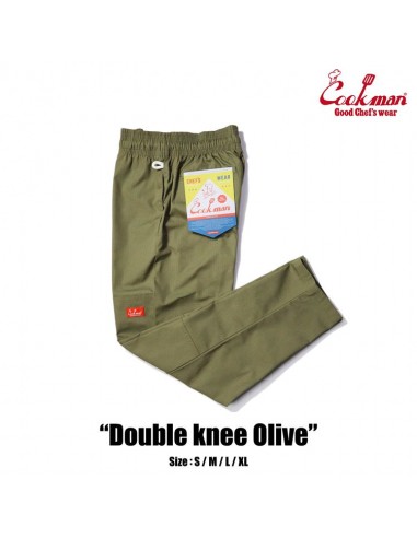 Cookman Chef Pants - Double Knee Ripstop : Olive livraison et retour toujours gratuits