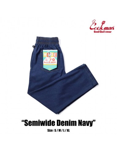 Cookman Chef Pants Semiwide- Denim : Navy est présent 